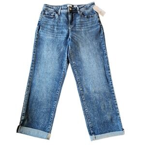 2 pair Size 6 Womans Dark‎ Wash Relaxed Boyfriend Denim Jeans